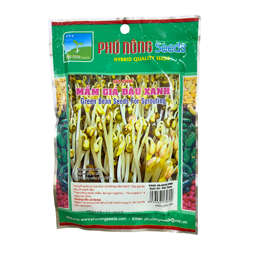 Hạt giống Mầm Giá Đậu Xanh PN