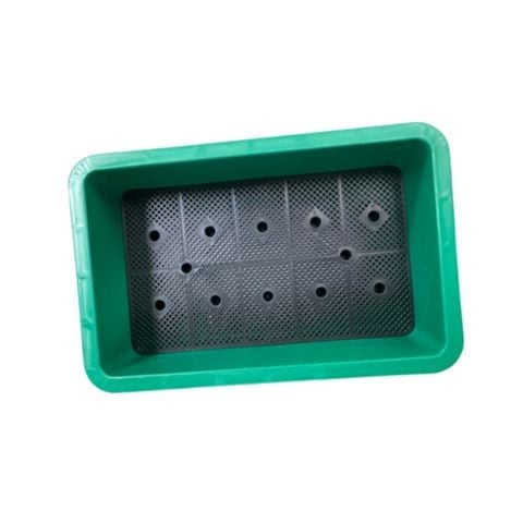 Chậu trồng rau hình chữ nhật 65x42x16cm - Nhựa PP bền màu, thoát nước tốt